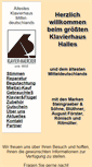 Mobile Screenshot of klavier-maercker.de